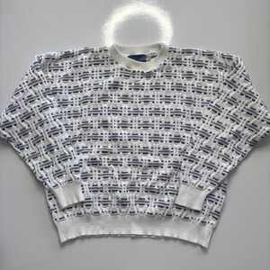 Vintage Knit Sweater Prides Landing Grandma Grandpa Cottage Core Unisex Size XL